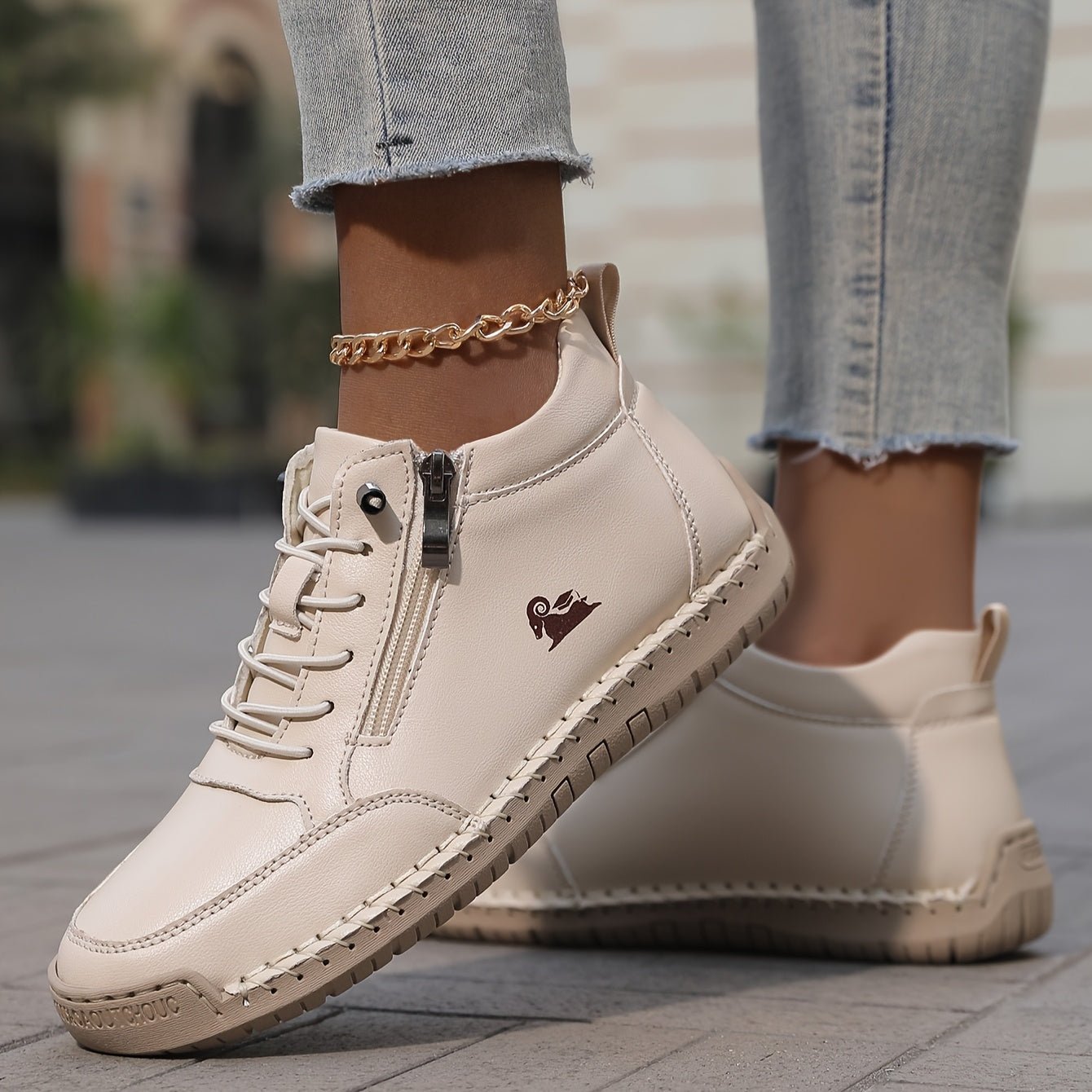 Olivia | Orthopedische Dames Sneakers met Ritssluiting - Bellanza