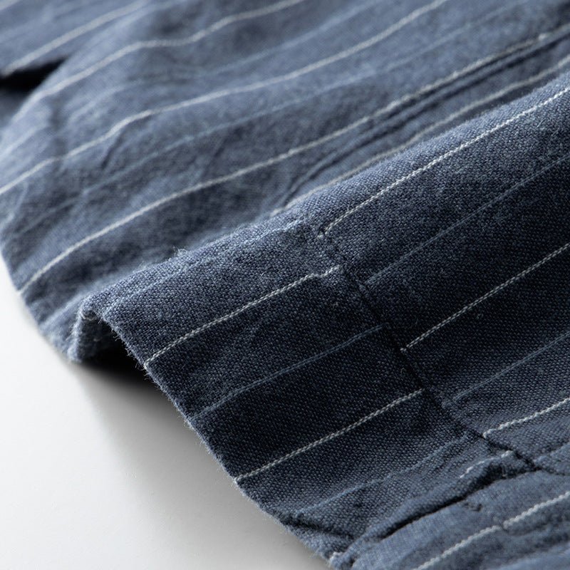 Pinstripe Tailored Fit Linnen Blazer - bellanza