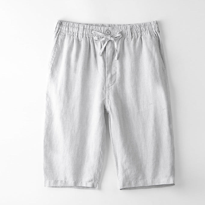 Positano - Linnen Drawstring Shorts - bellanza