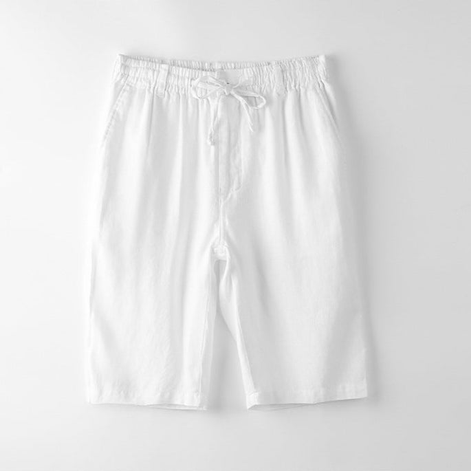 Positano - Linnen Drawstring Shorts - bellanza
