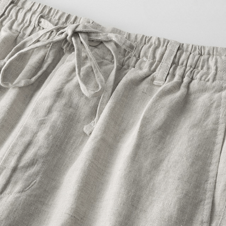Positano - Linnen Drawstring Shorts - bellanza