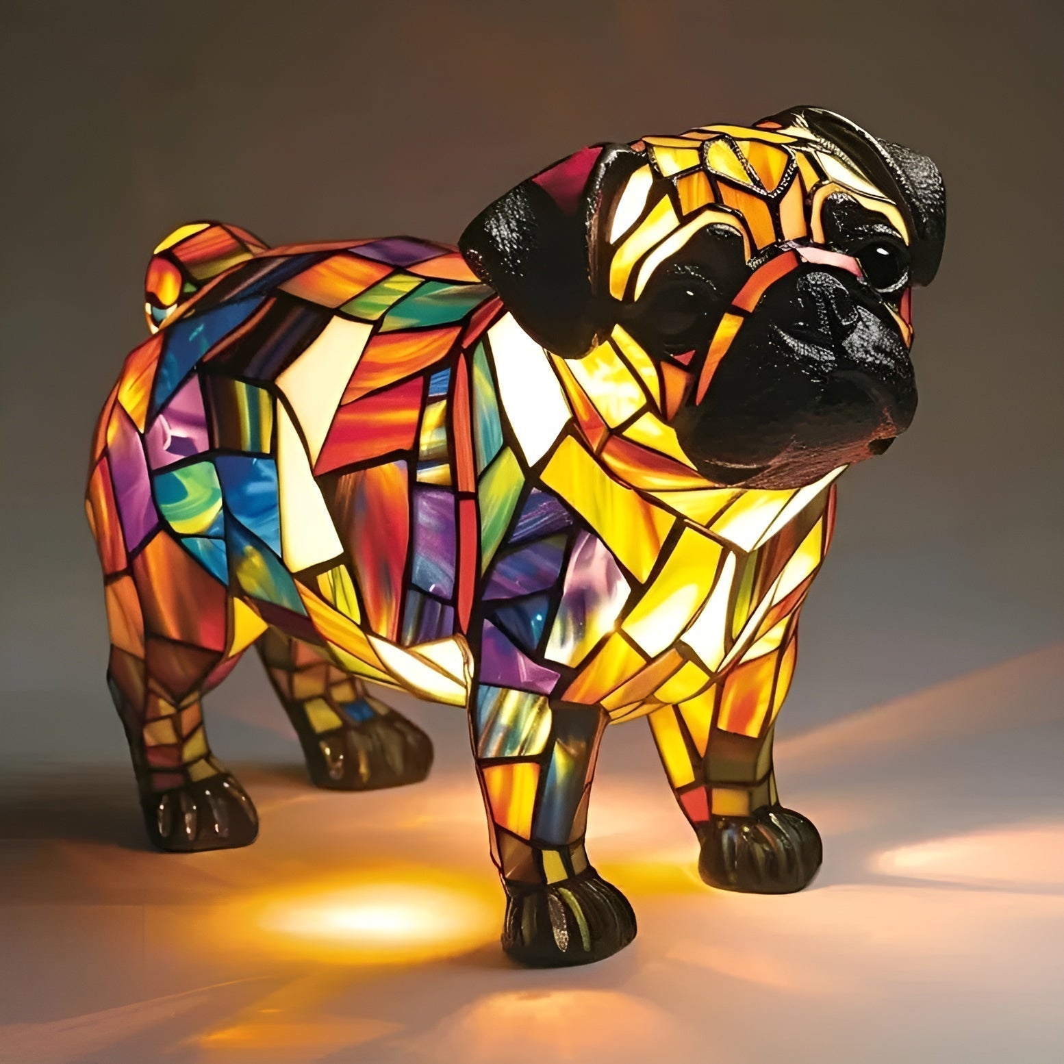 Praline – Lamp van geluk voor de mopshond - Bellanza