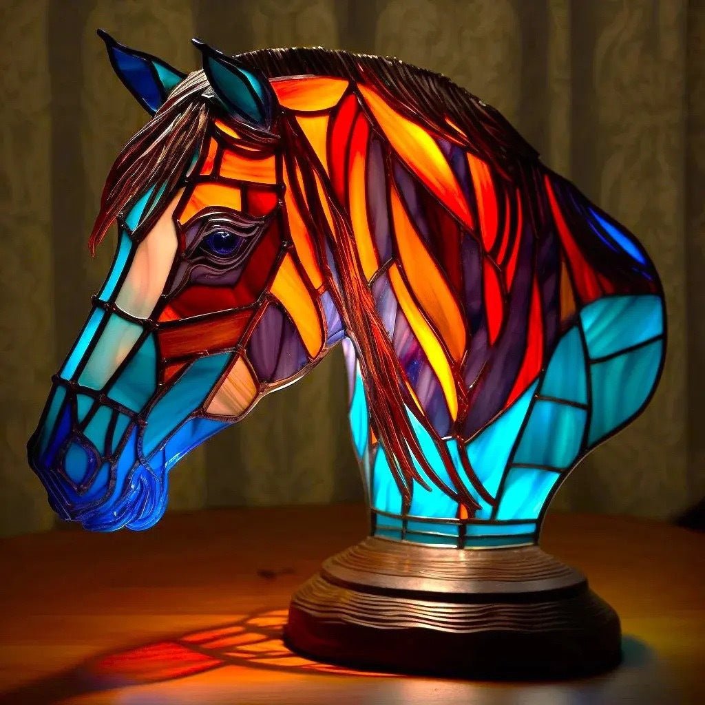 Pupuce – Magische tafellamp van gekleurd glas - Bellanza