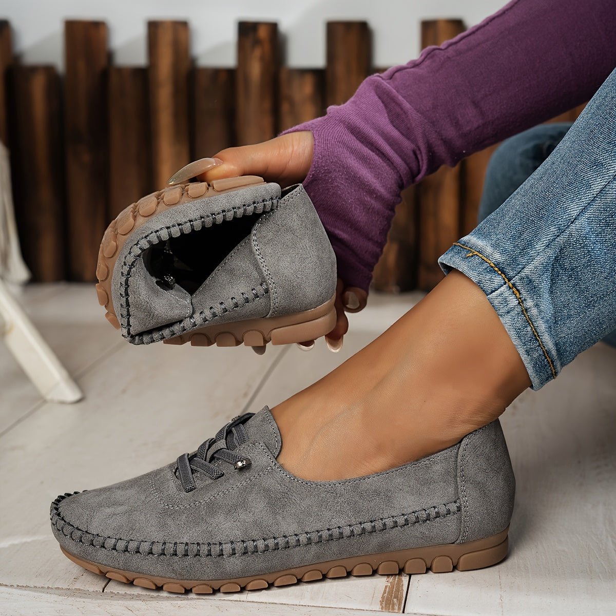 Raye | Chique flexibele orthopedische loafers - Bellanza