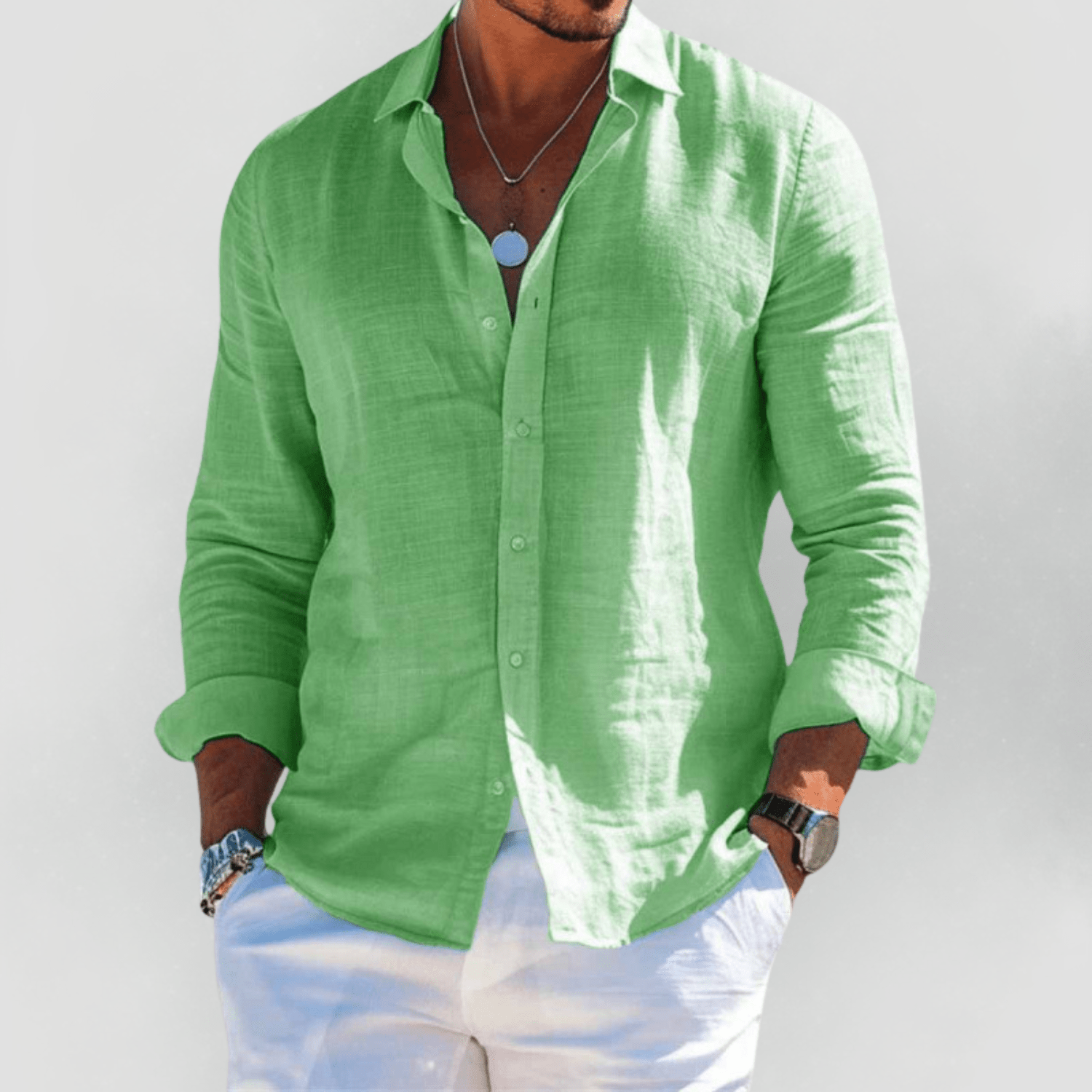 Riviera™ | Zomers herenoverhemd (1+1 GRATIS) - bellanza