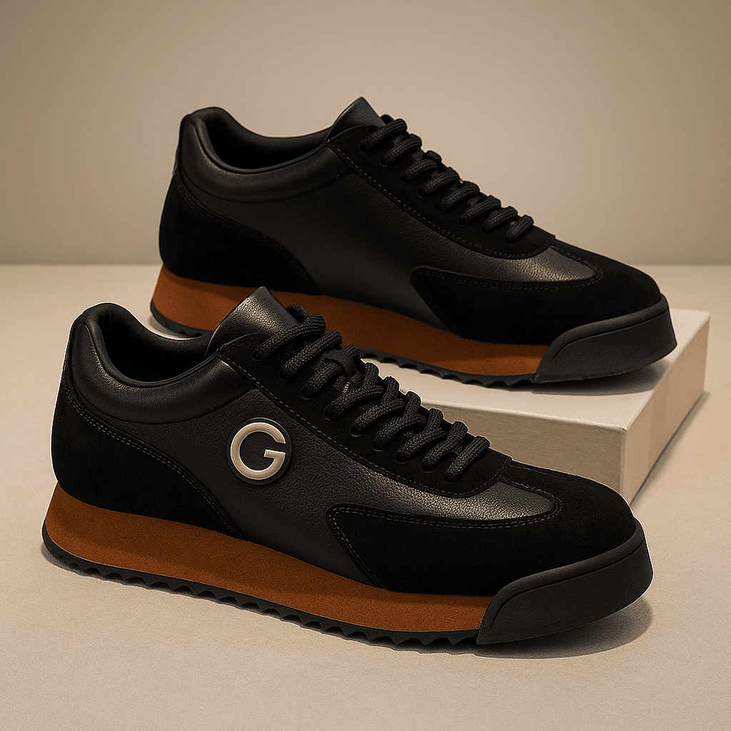 Ruel | Elegante retro sneakers van leer en suède - Bellanza