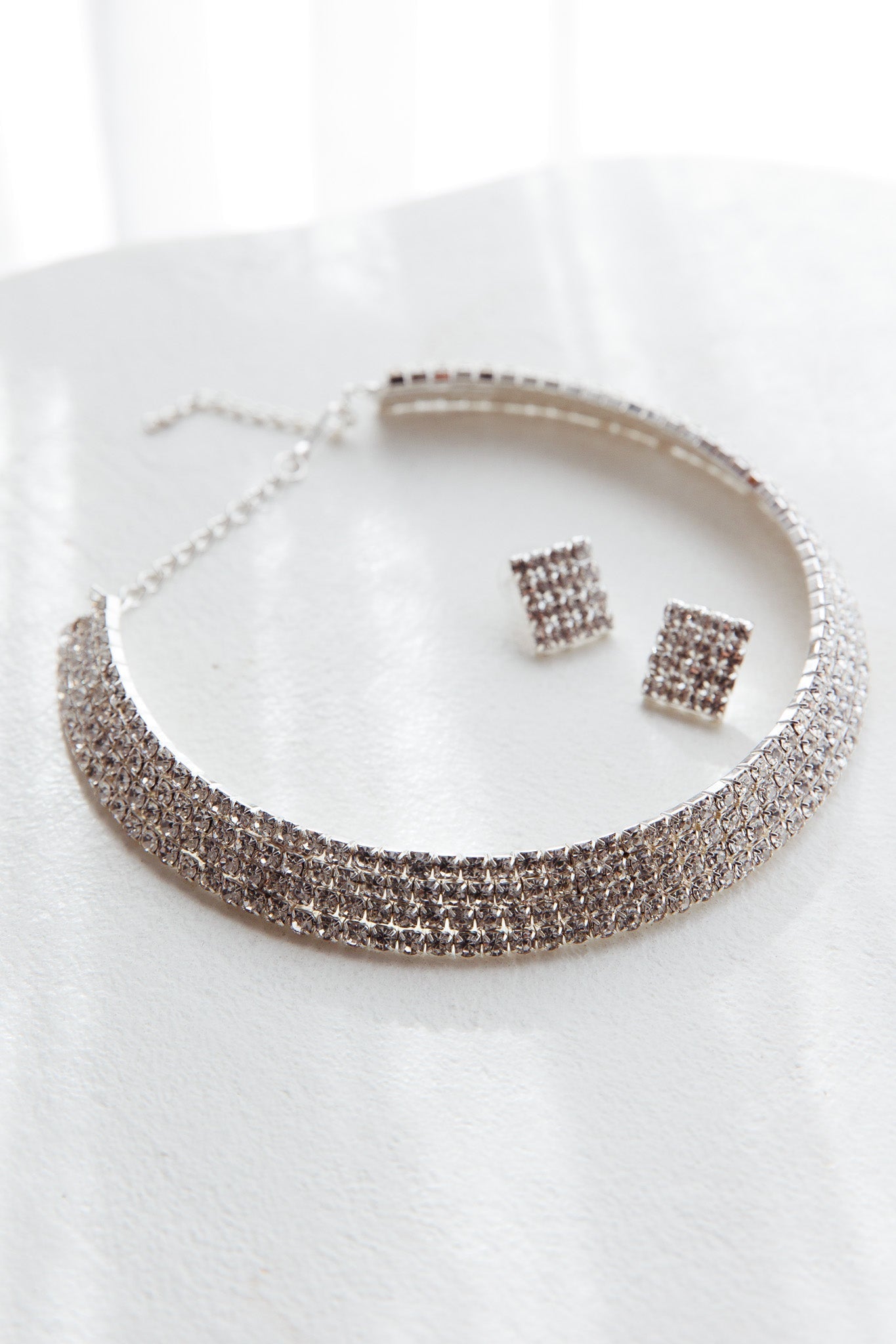 Sade Diamante Zilveren Sieraden Set - Bellanza