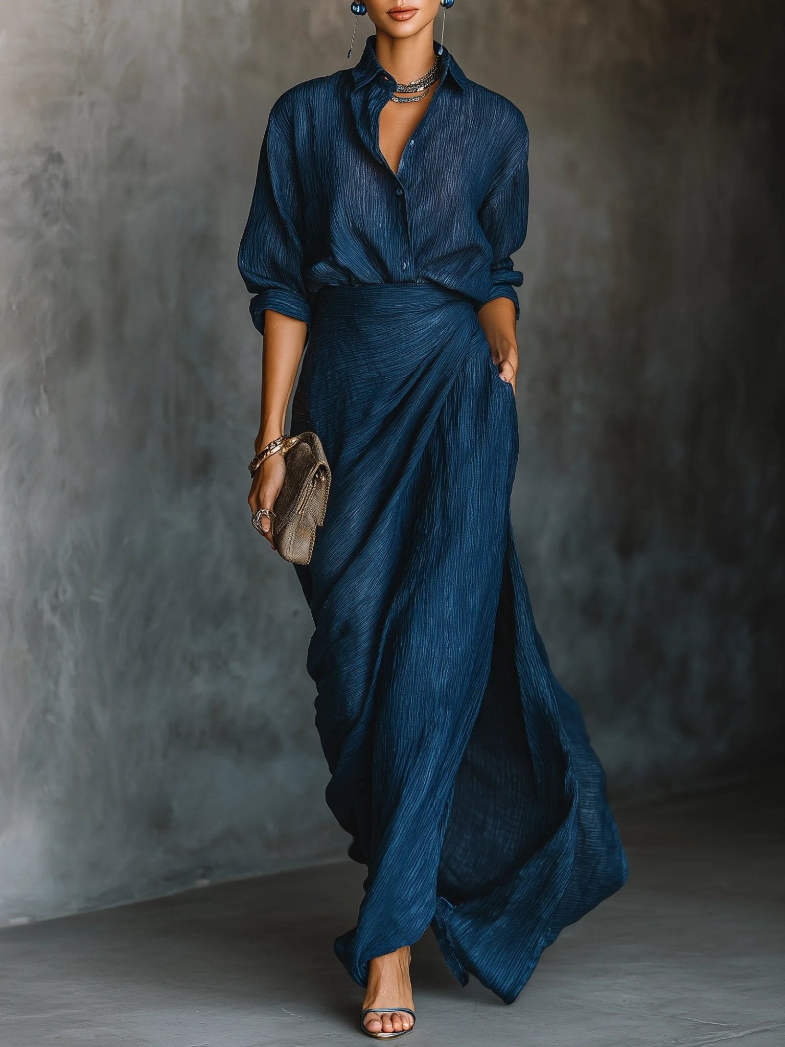 Sara™ | Elegante set met lange rok - Bellanza
