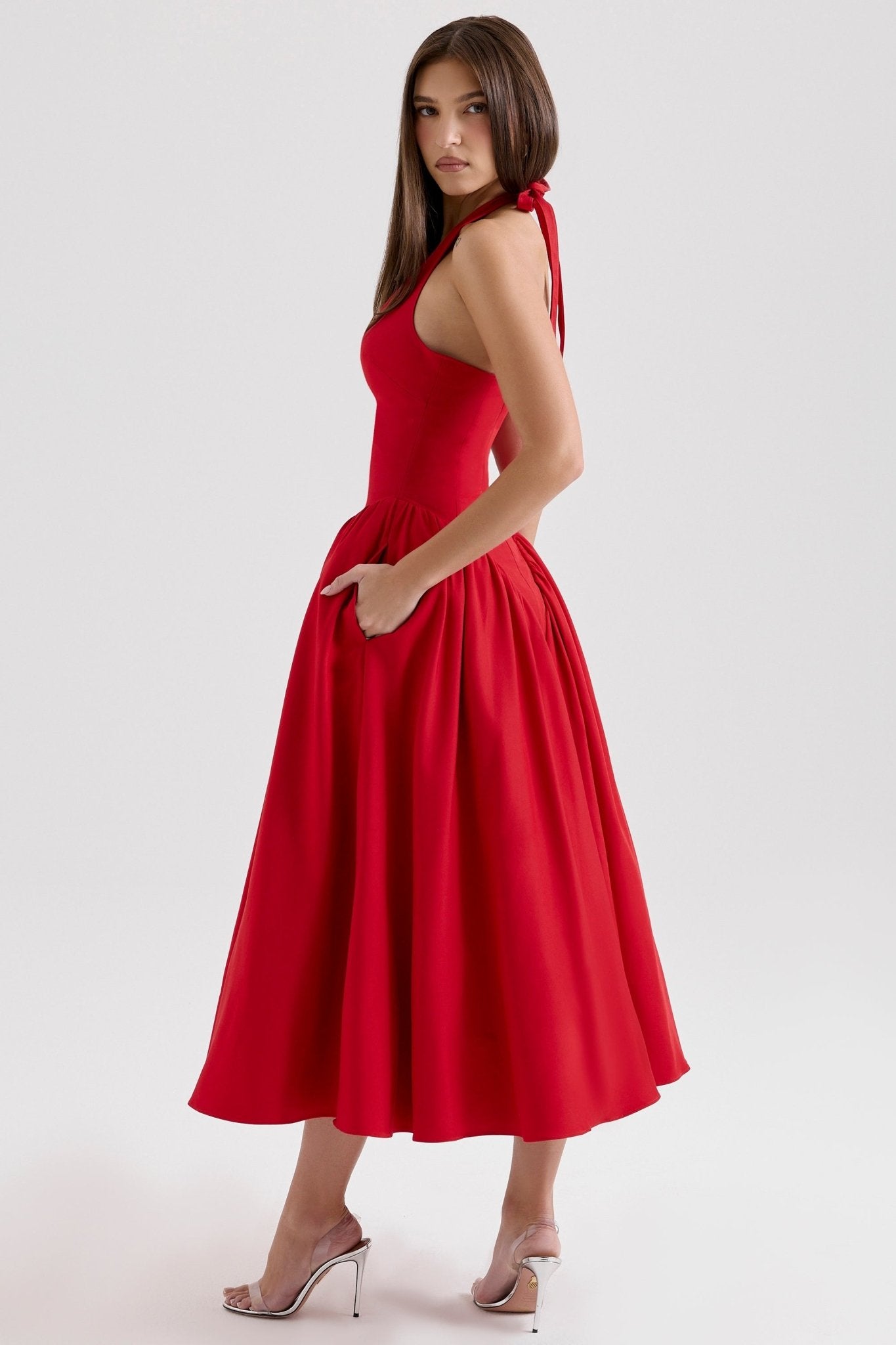 Shannah | Elegante Midi - Jurk - bellanza