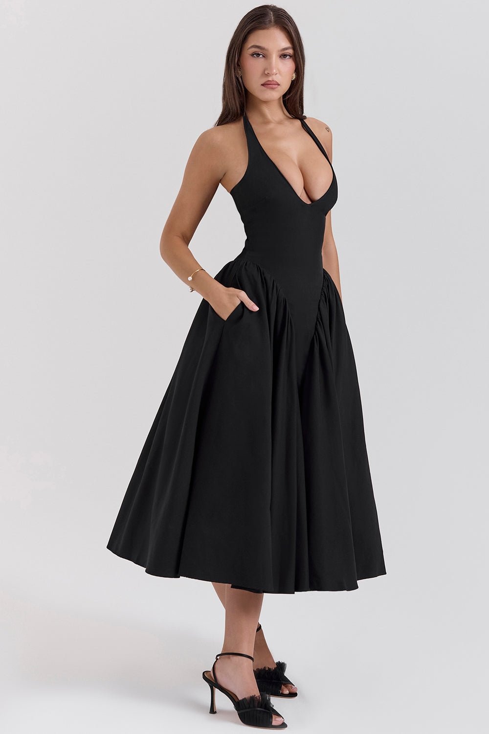 Shannah | Elegante Midi - Jurk - bellanza