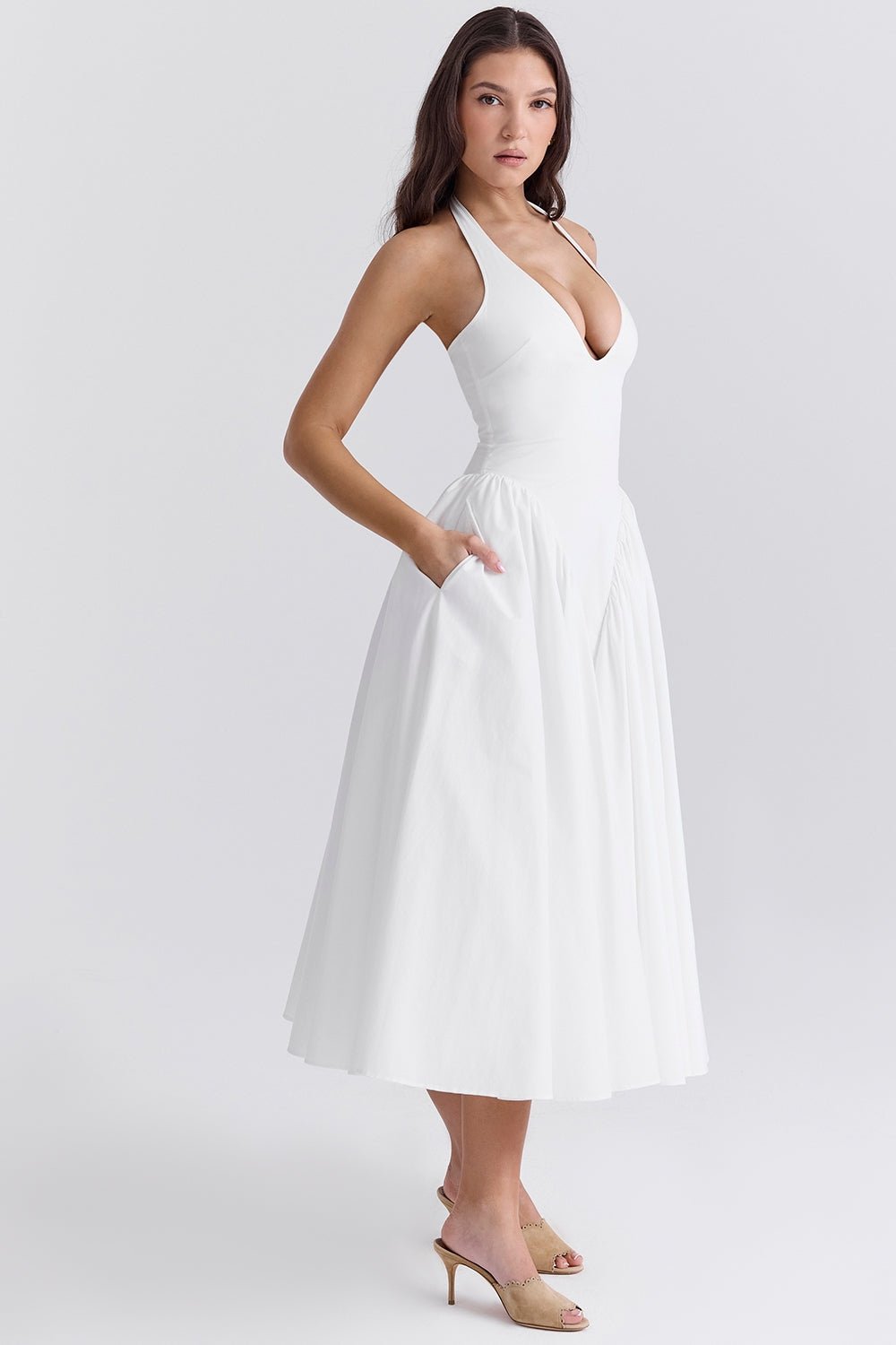 Shannah | Elegante Midi - Jurk - bellanza