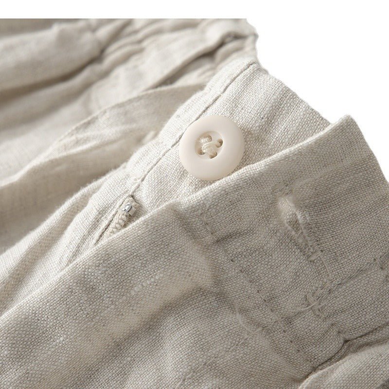 Soleto - Linnen Tailored Fit Chino's - bellanza