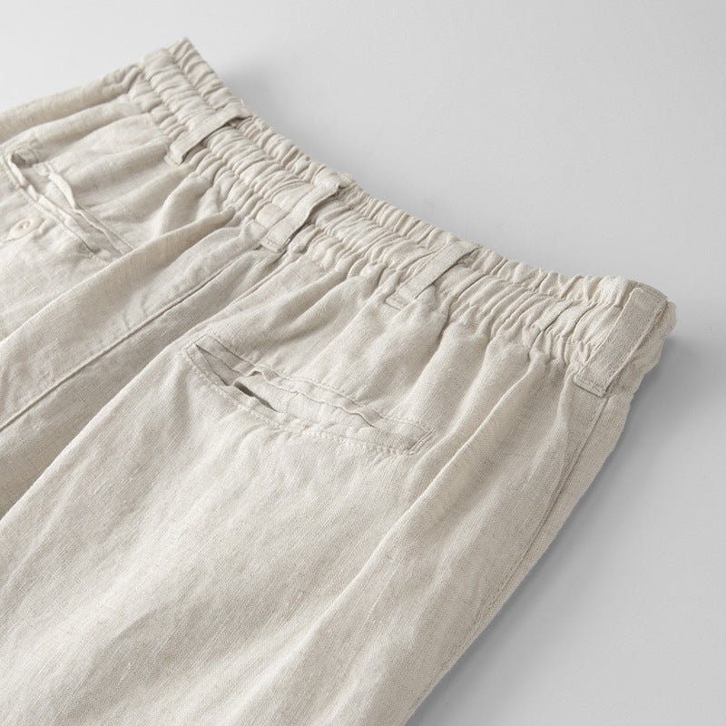 Soleto - Linnen Tailored Fit Chino's - bellanza