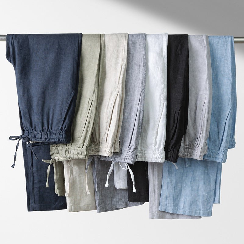 Soleto - Linnen Tailored Fit Chino's - bellanza