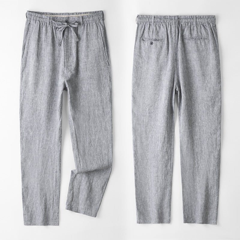 Soleto - Linnen Tailored Fit Chino's - bellanza