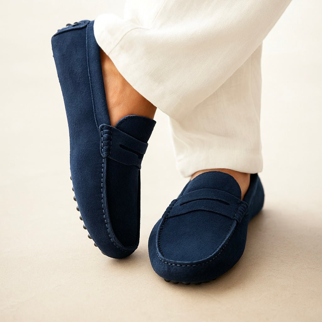 Suède Boot Loafers - bellanza