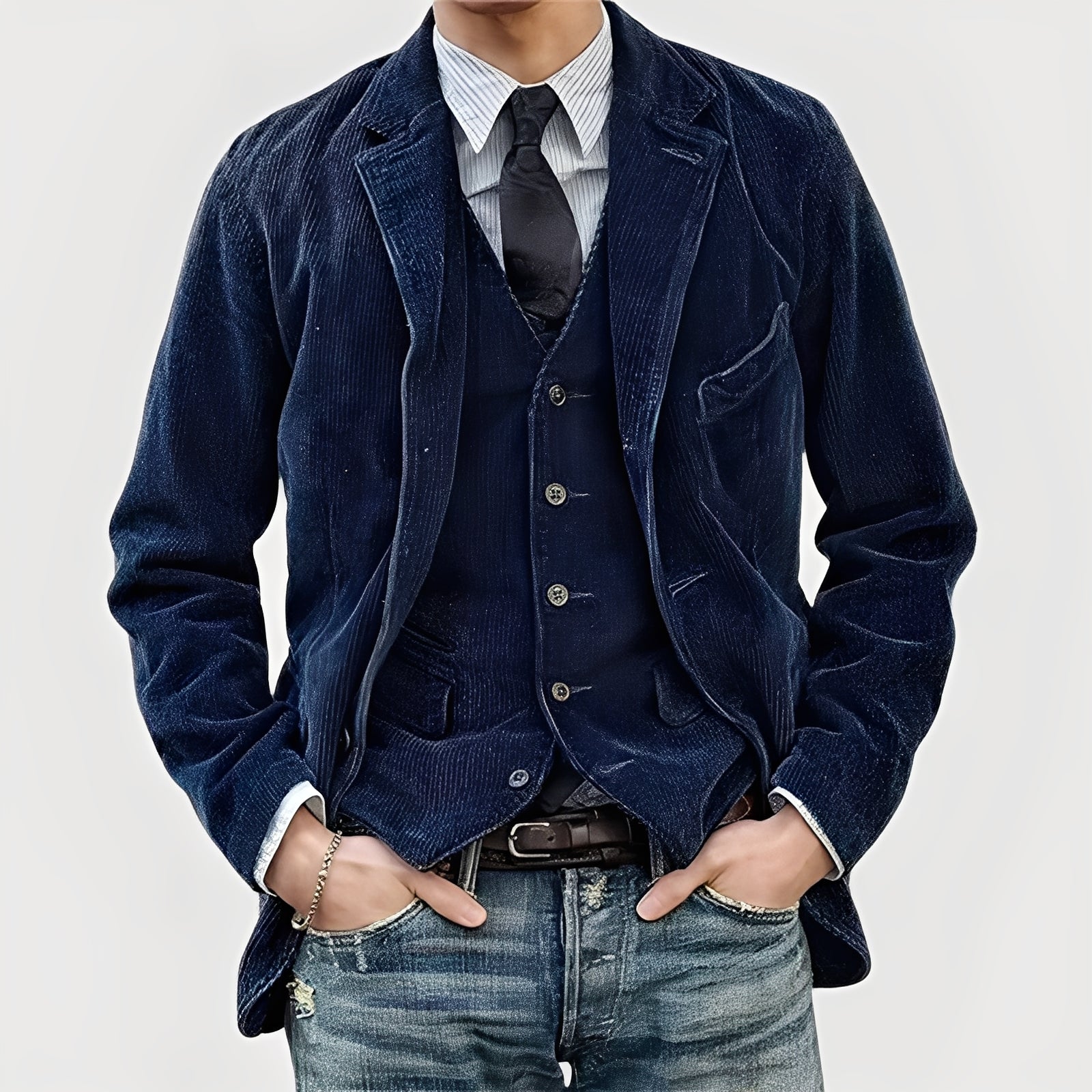 Thomas | Vintage Heren Jack en Vest - Bellanza