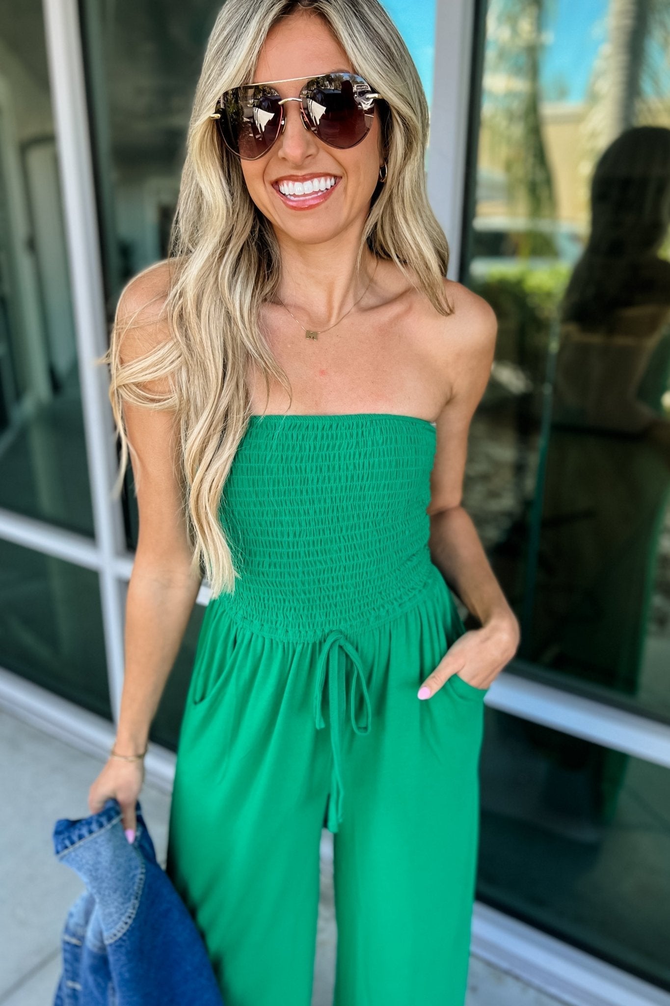 Trendy Off - Shoulder Jumpsuit - bellanza