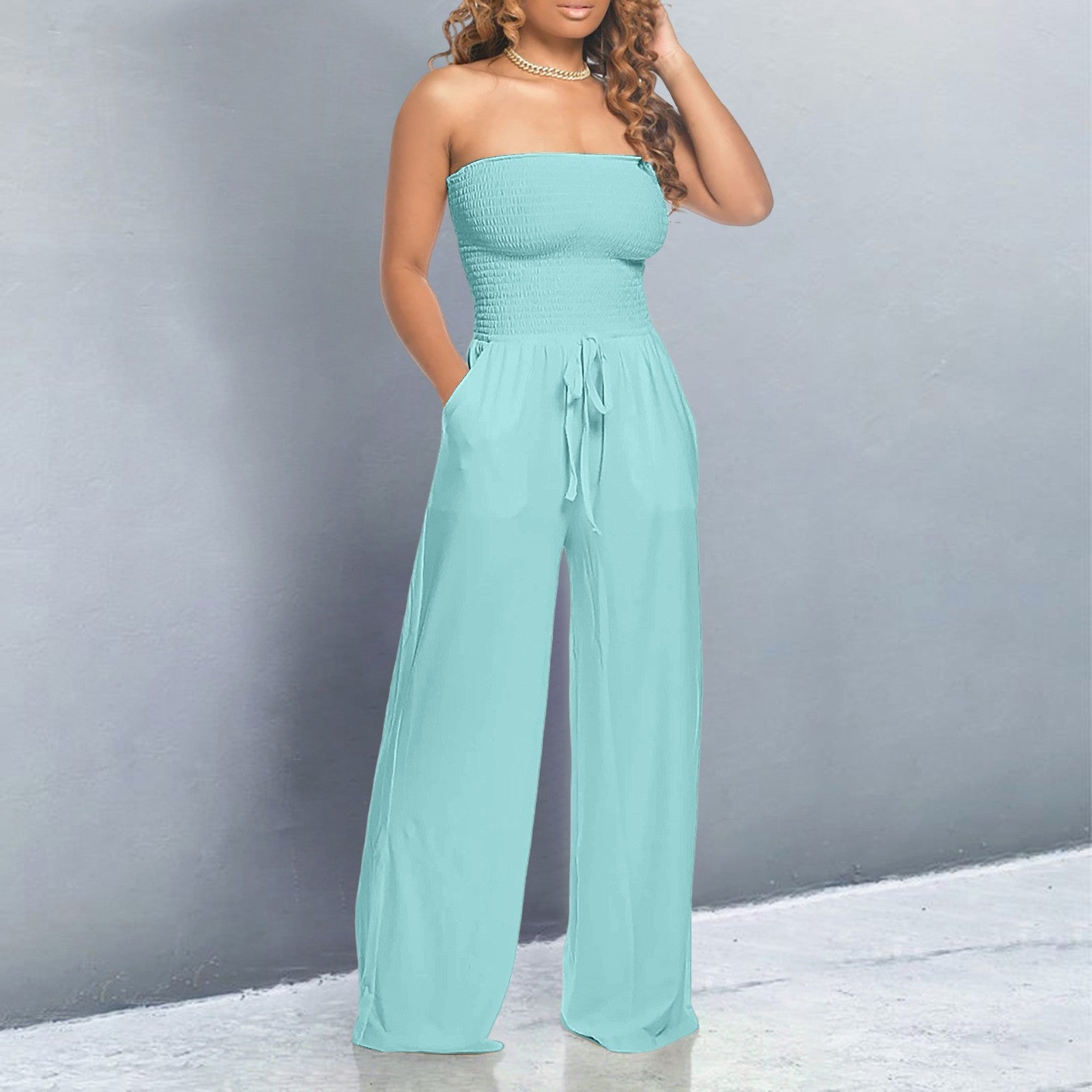 Trendy Off - Shoulder Jumpsuit - bellanza