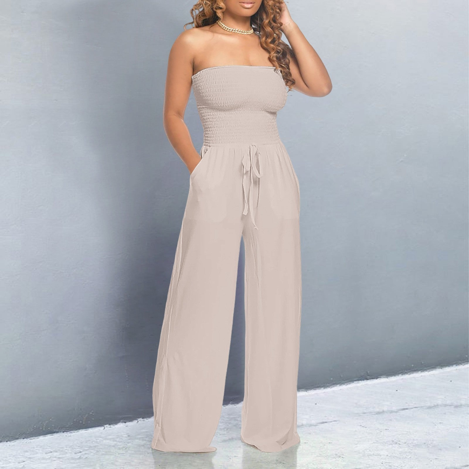 Trendy Off - Shoulder Jumpsuit - bellanza