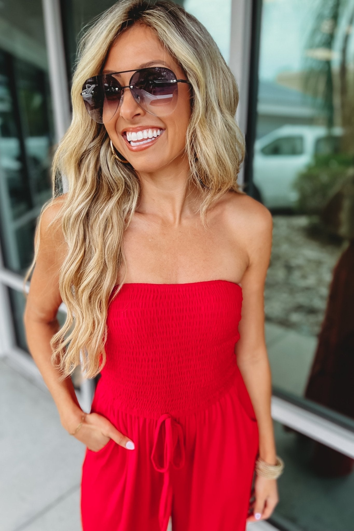 Trendy Off - Shoulder Jumpsuit - bellanza