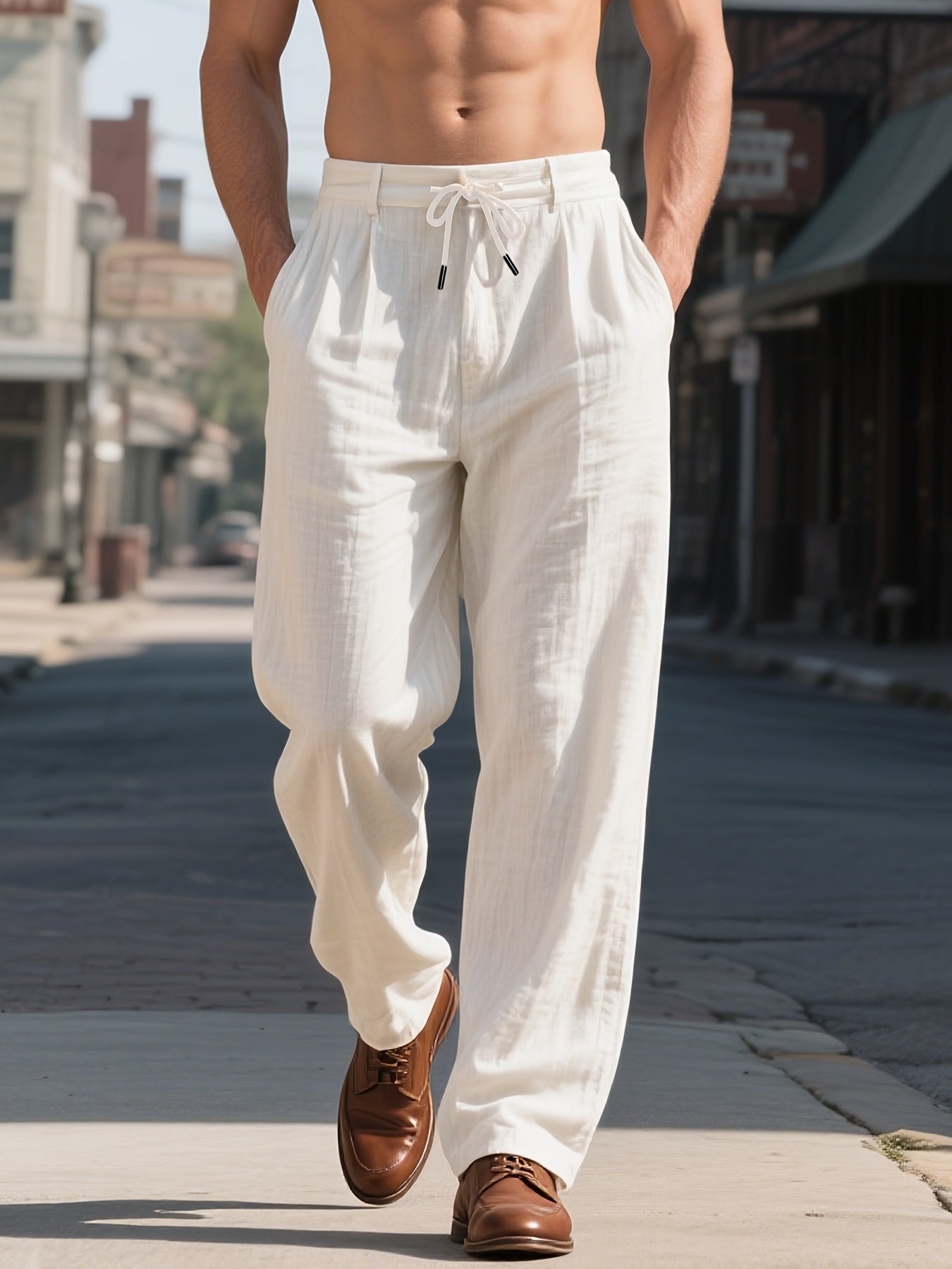 Trevino Casual Linnen Zomerbroek - bellanza