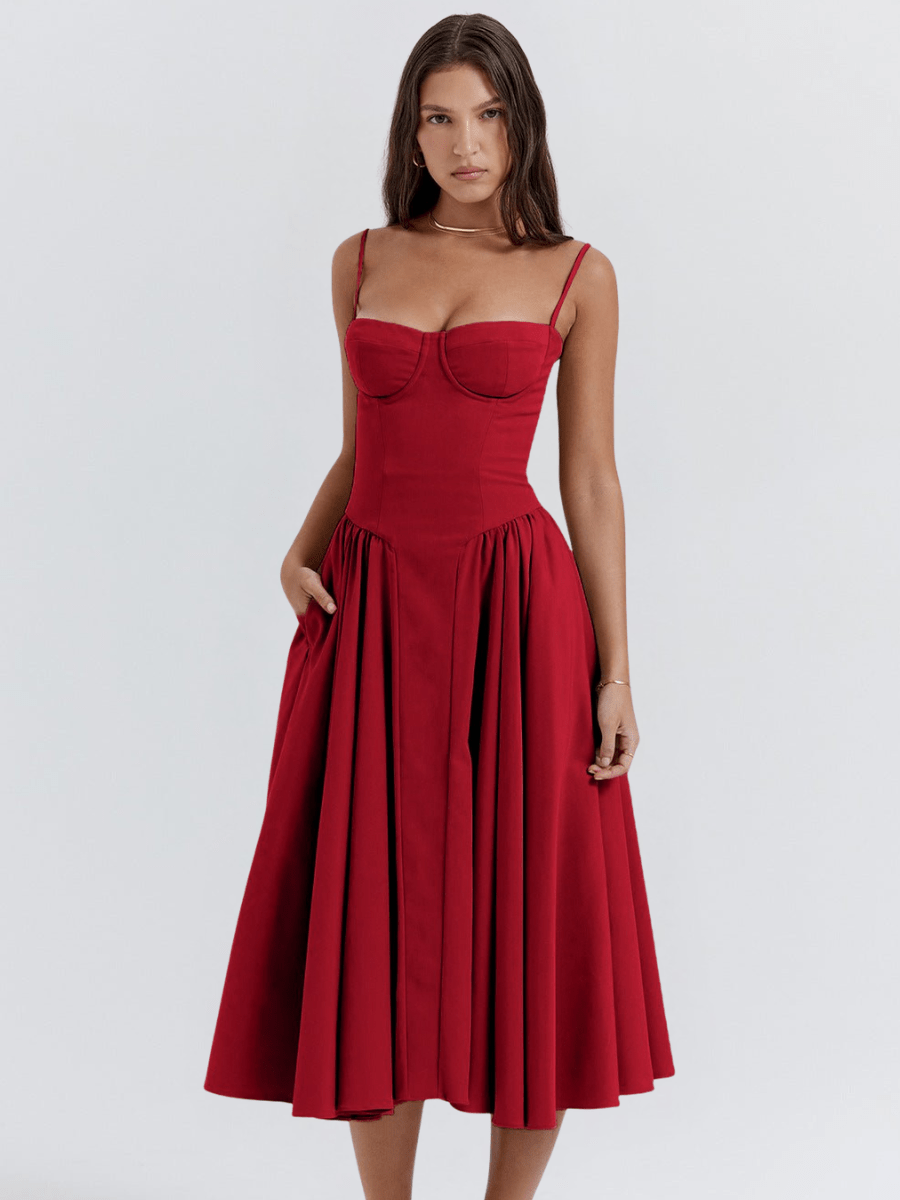Valentine | Elegante Retro Midi - Jurk - bellanza
