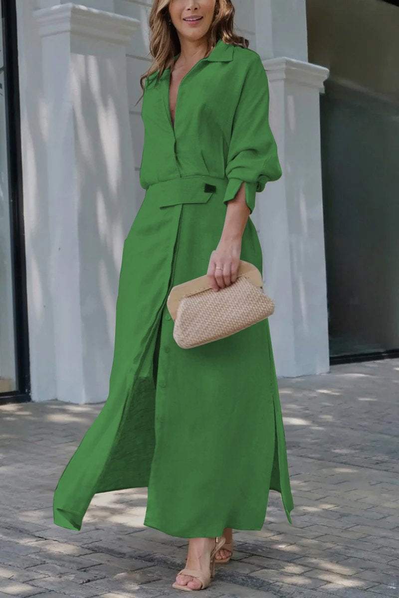 Valéria | Maxi - jurk met V - hals - bellanza