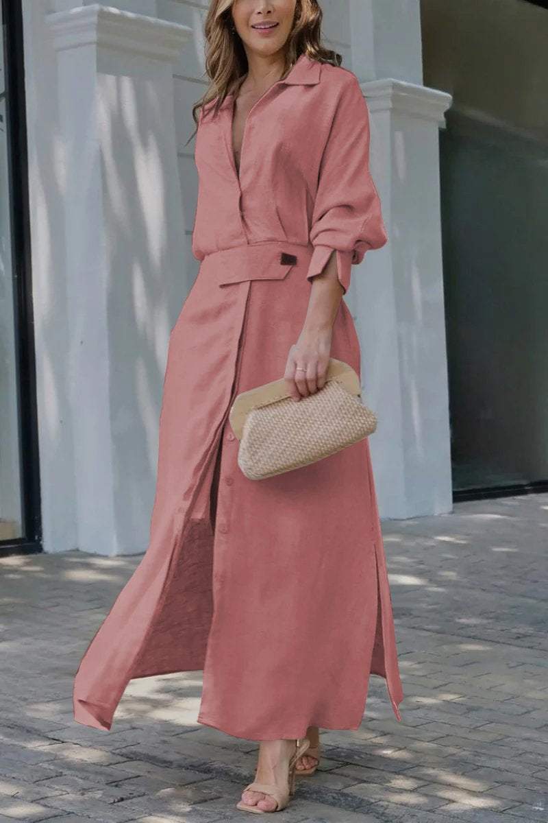 Valéria | Maxi - jurk met V - hals - bellanza
