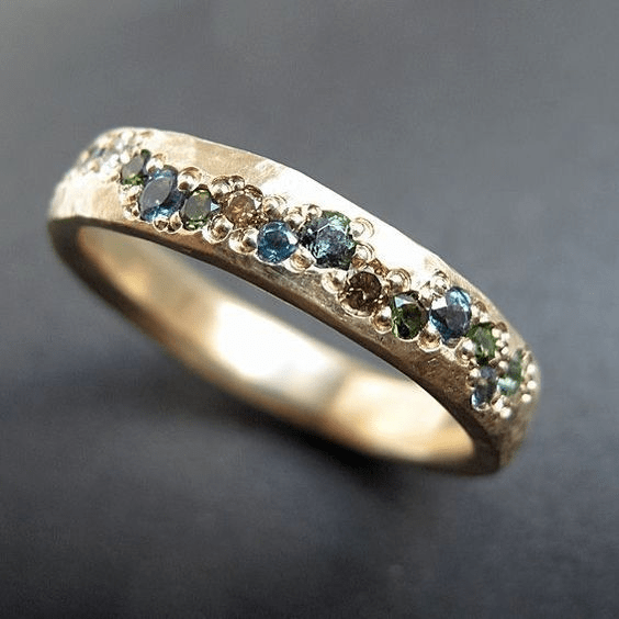 Vintage Gouden Bunter Ring - bellanza