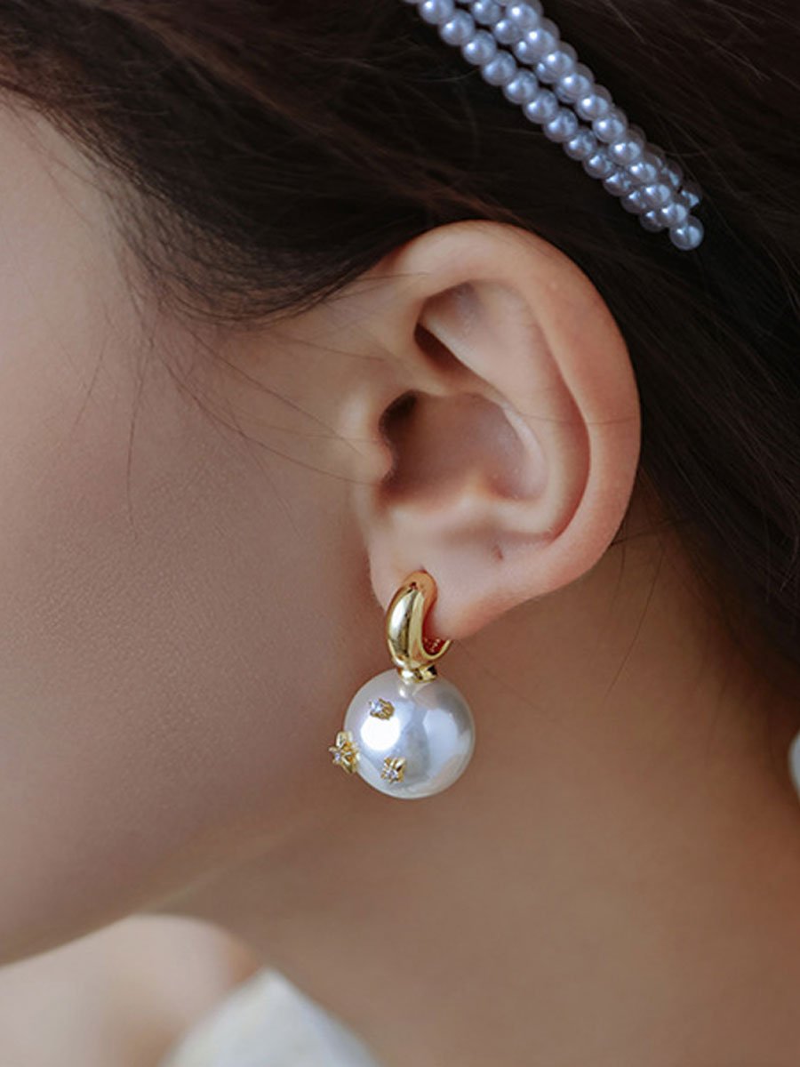 Vintage Parel Oorbellen - Bellanza