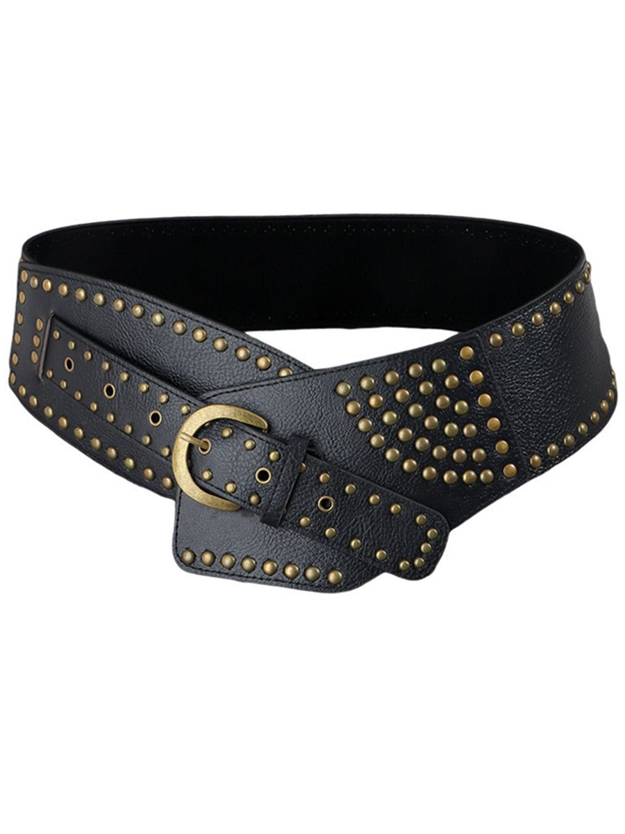 Vintage Western Riem met Nieten - Bellanza