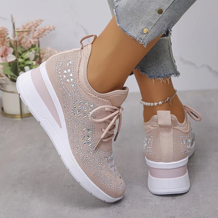 Violetta | Orthopedische sneakers met glinsterende steentjes - Bellanza