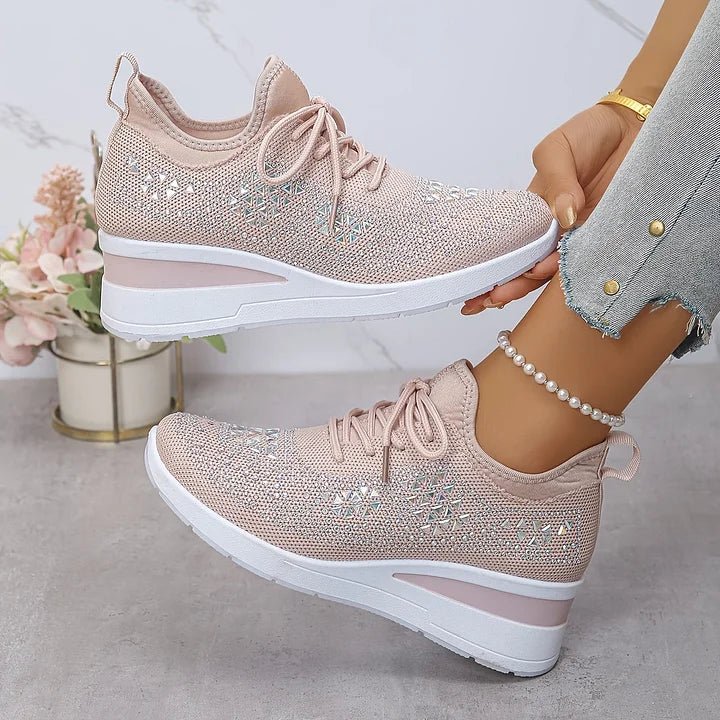 Violetta | Orthopedische sneakers met glinsterende steentjes - Bellanza