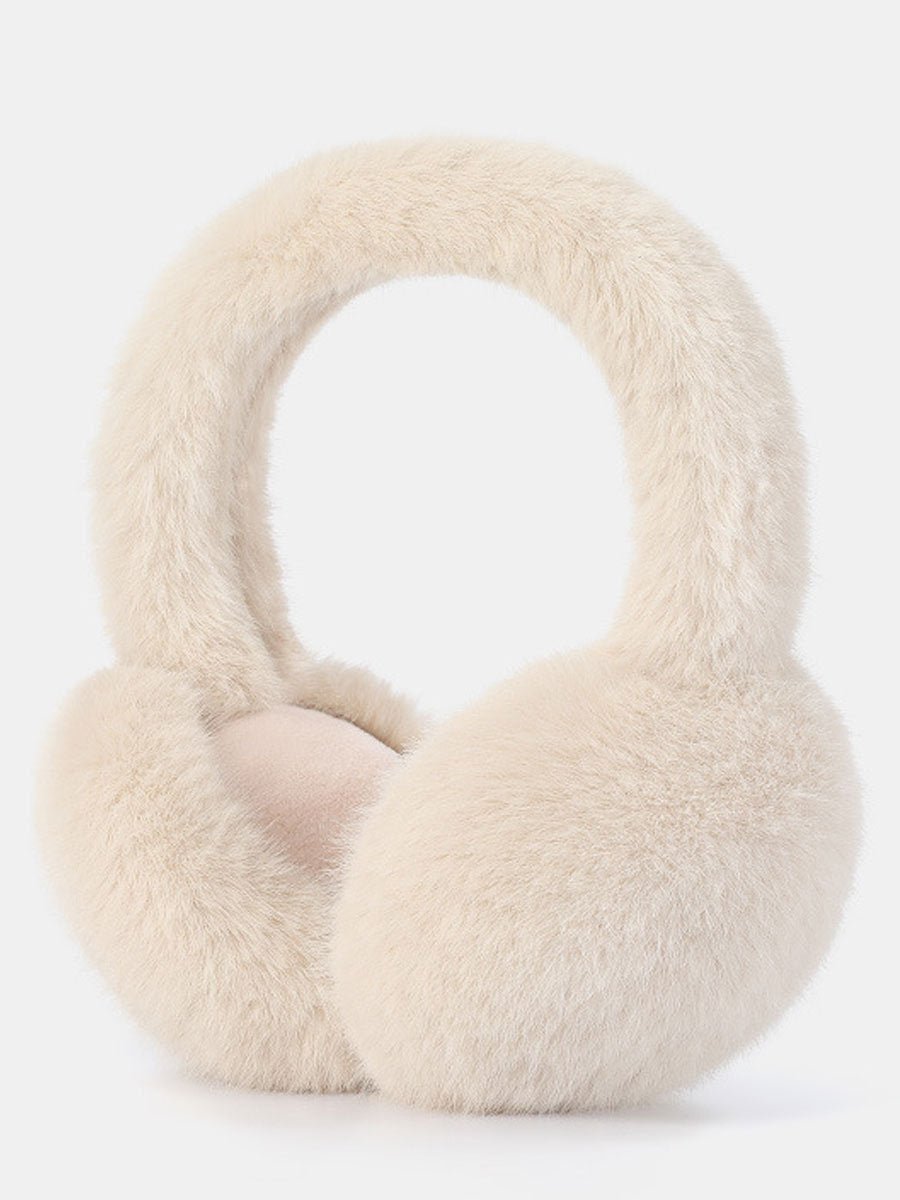 Warme en Winddichte Fleece Vouwbare Imitatie Konijnenbont Oorkappen - Bellanza