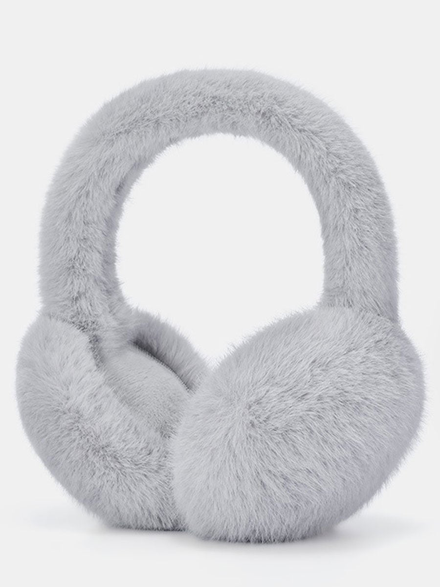 Warme en Winddichte Fleece Vouwbare Imitatie Konijnenbont Oorkappen - Bellanza