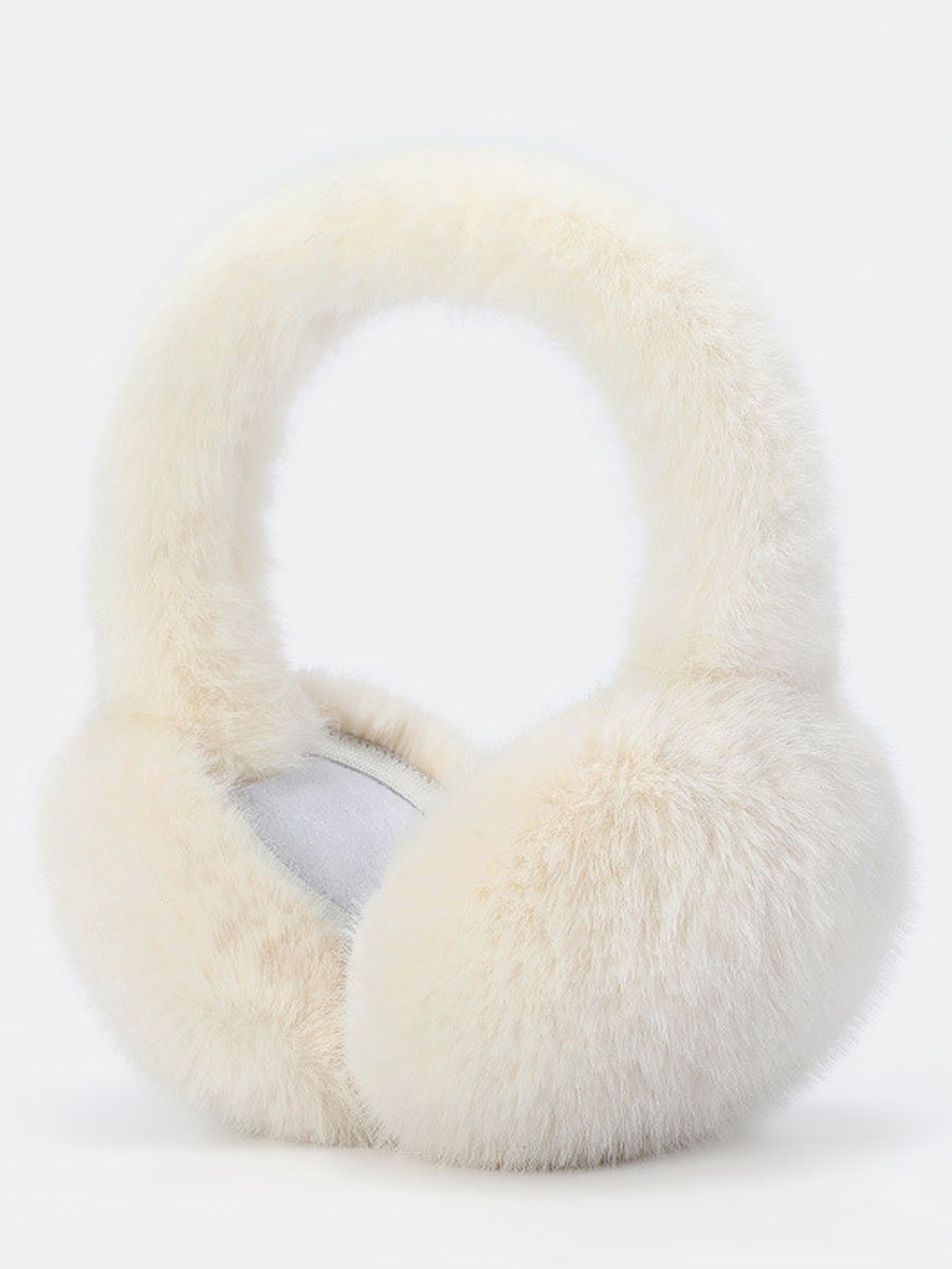 Warme en Winddichte Fleece Vouwbare Imitatie Konijnenbont Oorkappen - Bellanza