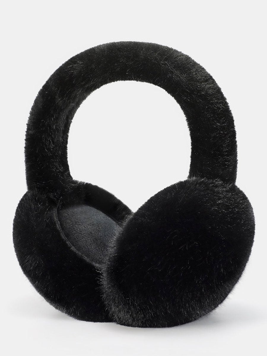 Warme en Winddichte Fleece Vouwbare Imitatie Konijnenbont Oorkappen - Bellanza