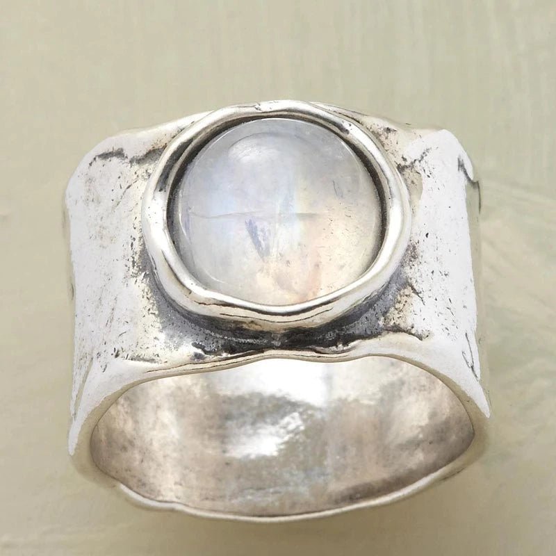 Zilveren Maansteenring - bellanza