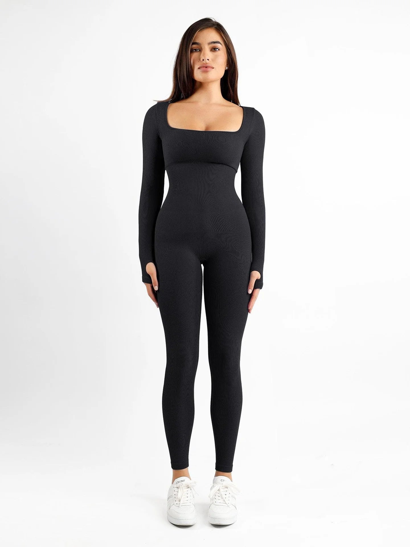AMI® - Long Sleeve Jumpsuit - bellanza