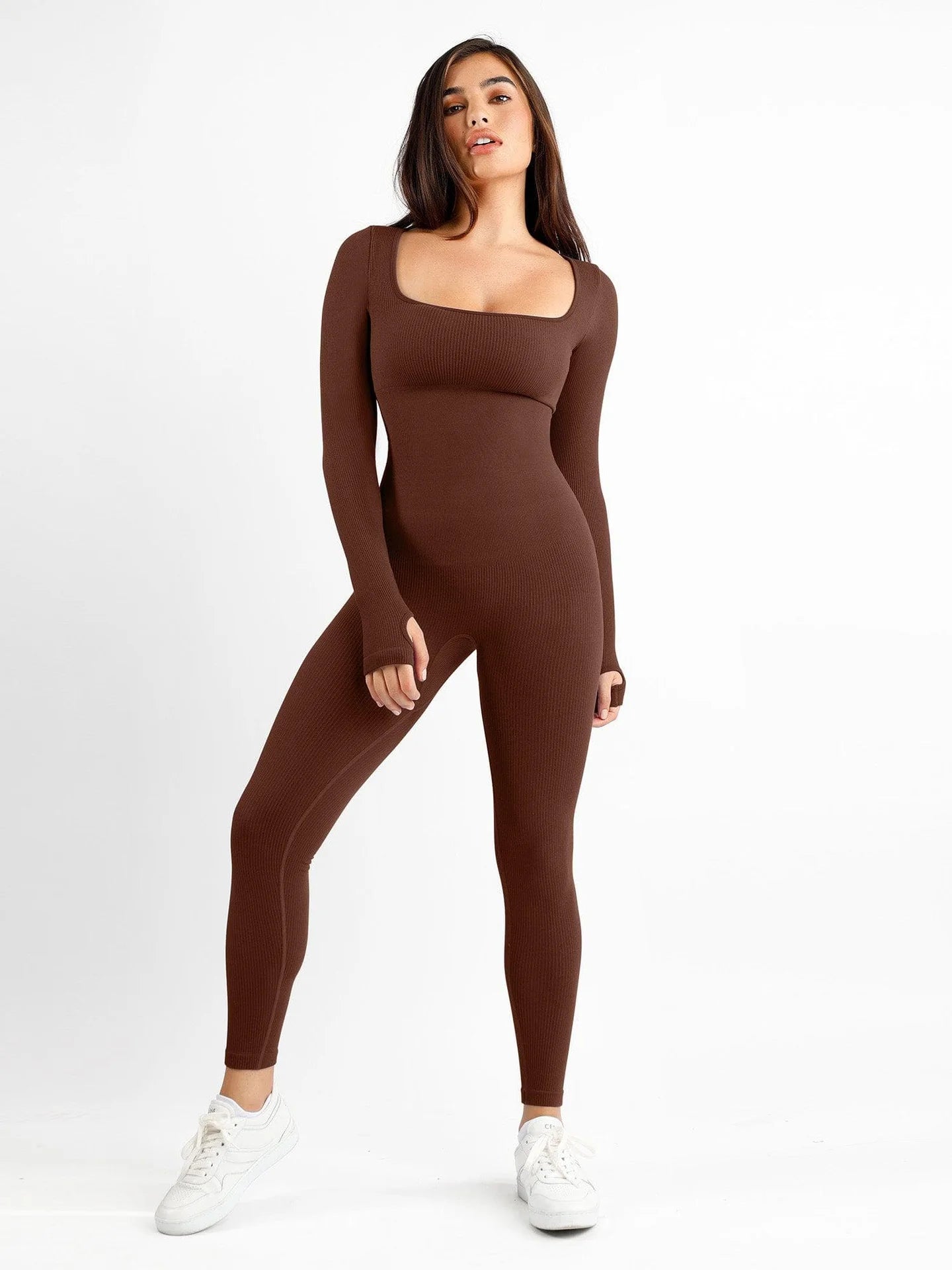 AMI® - Long Sleeve Jumpsuit - bellanza