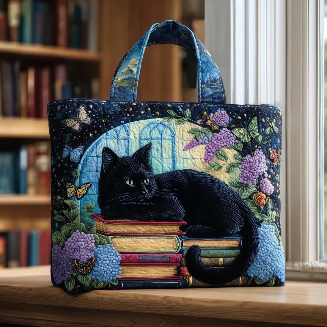 Chat Noir - Gequilt Tote Tas