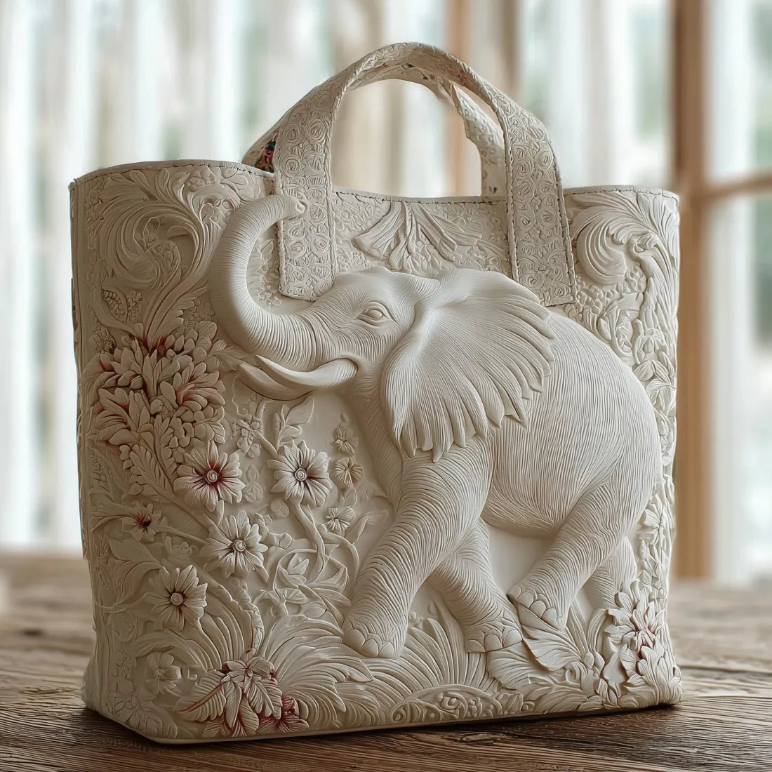 Olifant - Praktische Gevoerde Tas