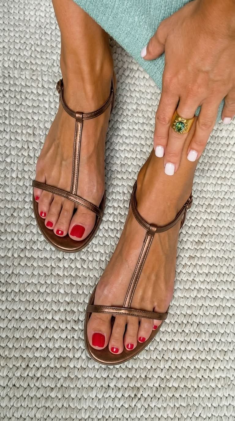 Eloise – Gouden Lente Sandalen