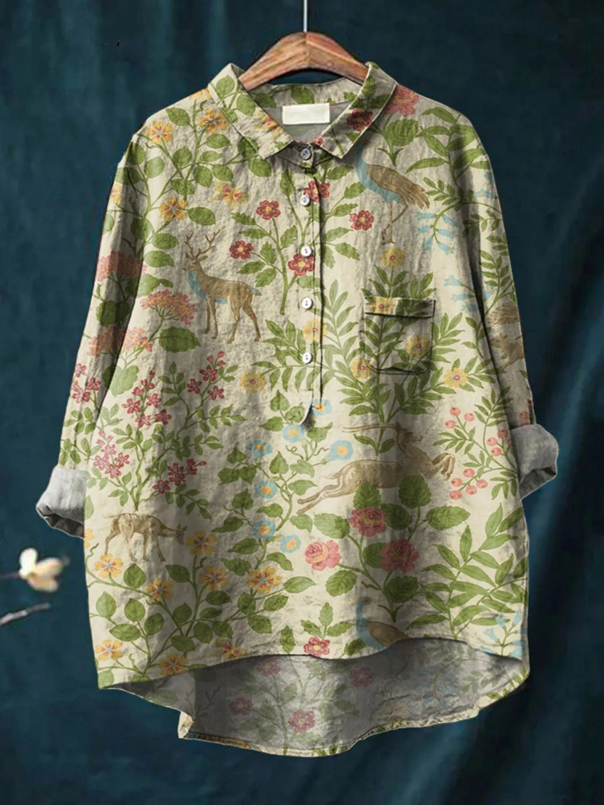 Georgië - Lichtgewicht Bloemen T-shirt