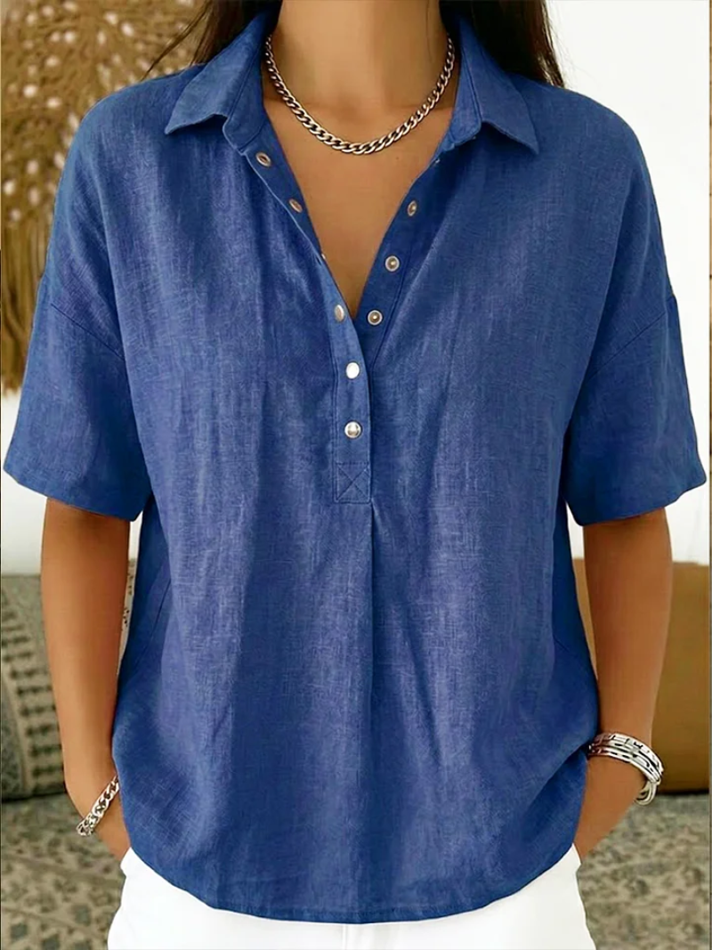 Amara | Klassieke Blouse met Kraag voor Dames
