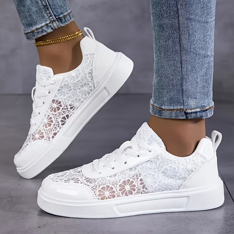 Camille | Elegante kant sneakers