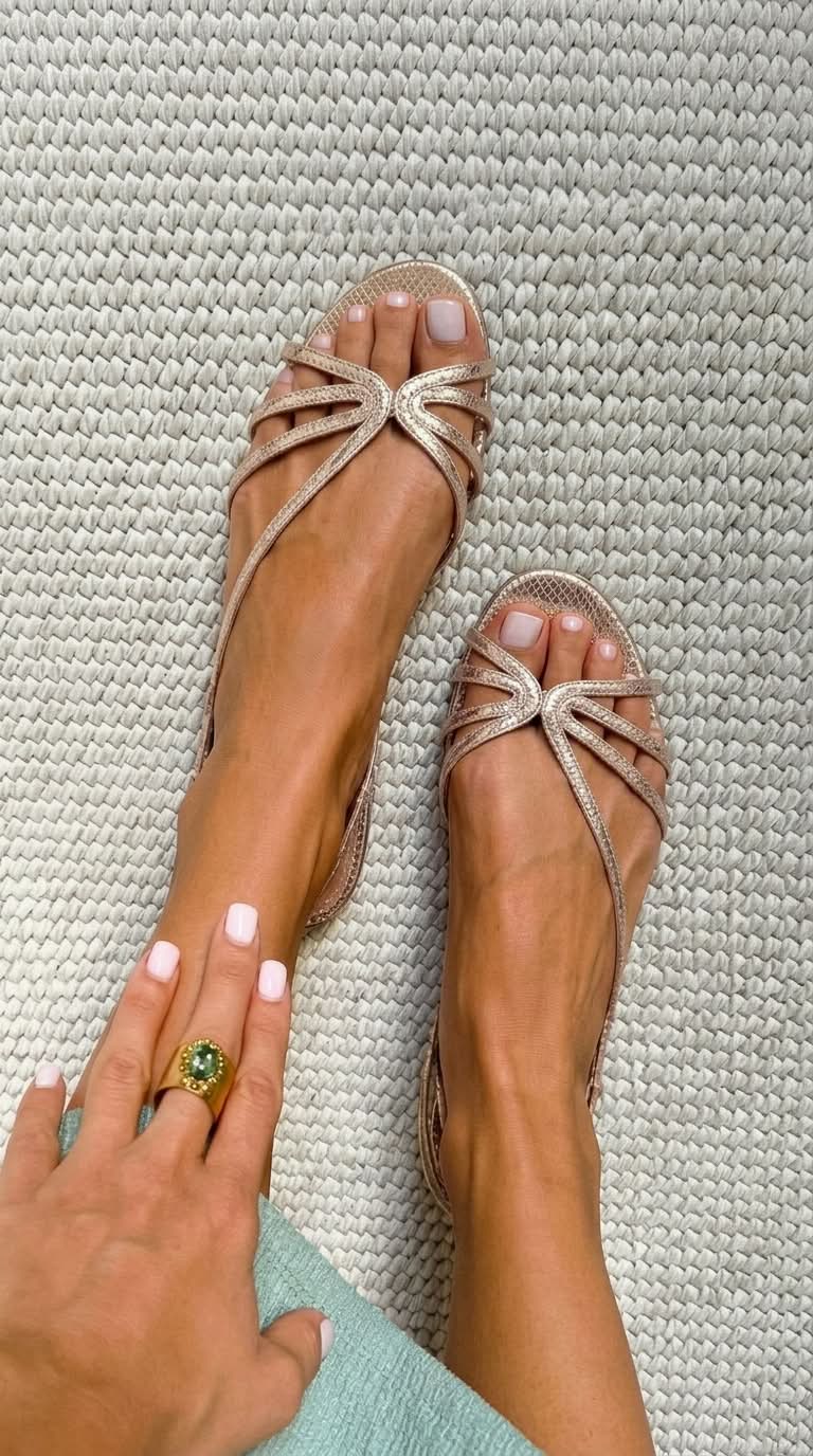 Emilia – Gouden Zomer Elegantie Sandalen