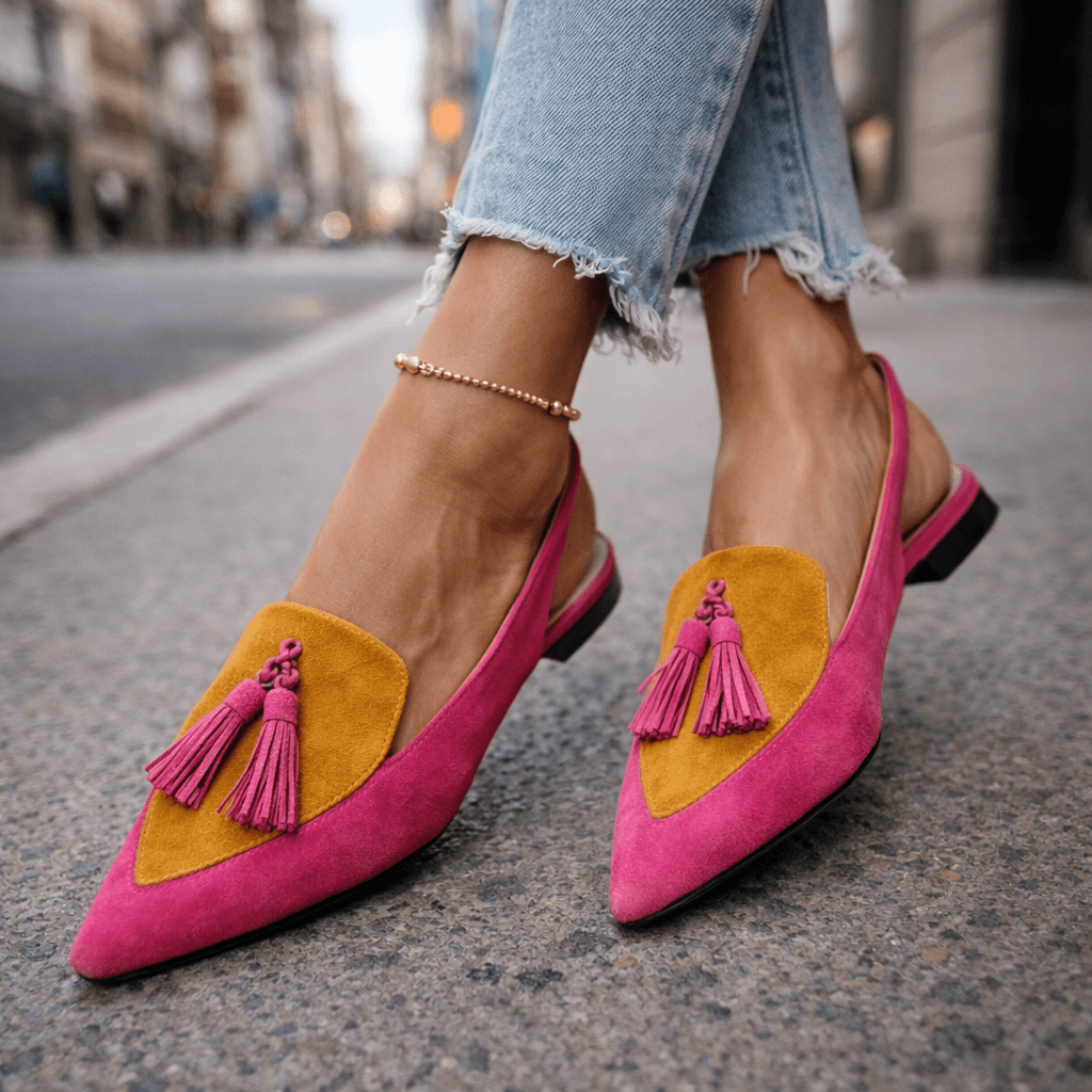 Élodie | Elegante Slingback Loafers met Kwasten
