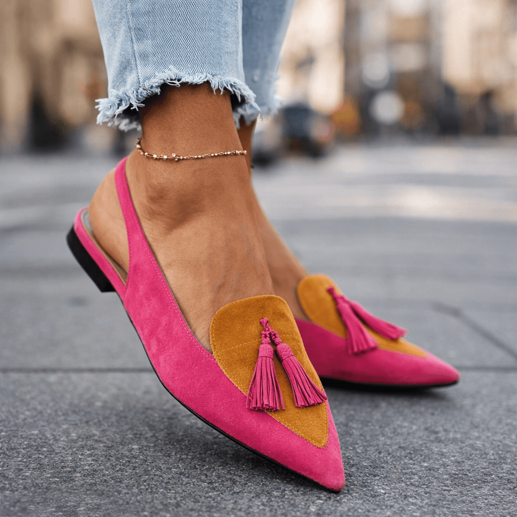 Élodie | Elegante Slingback Loafers met Kwasten